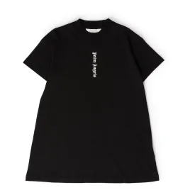 Black Logo Print T-Shirt Dress