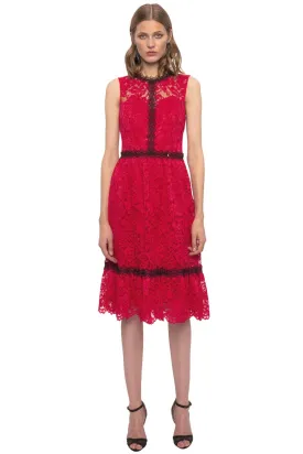 A-Line Lace Evening Dress