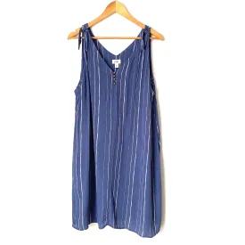 A New Approach Blue Strap Knotted Strap Dress- Size XL