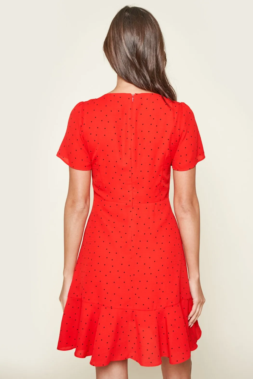 Abeline Polka Dot Mini Dress