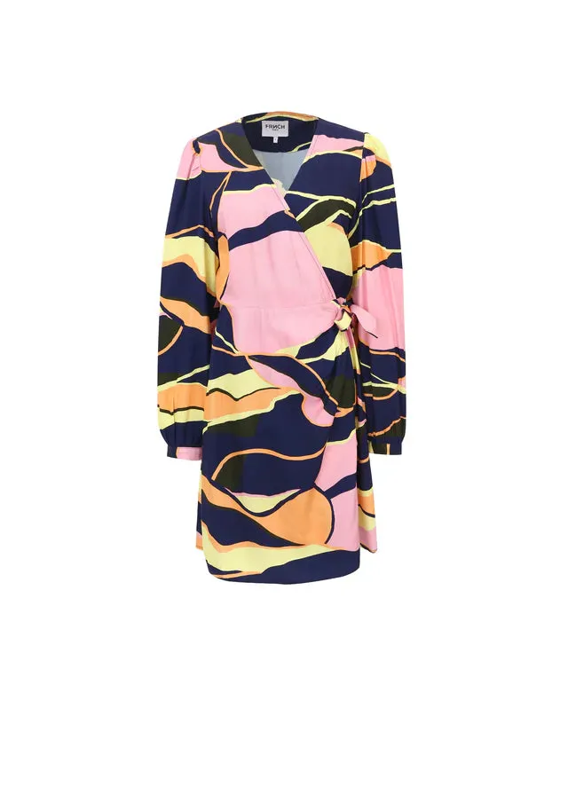 Abelinia Wrap Multicoloured Dress