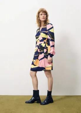 Abelinia Wrap Multicoloured Dress