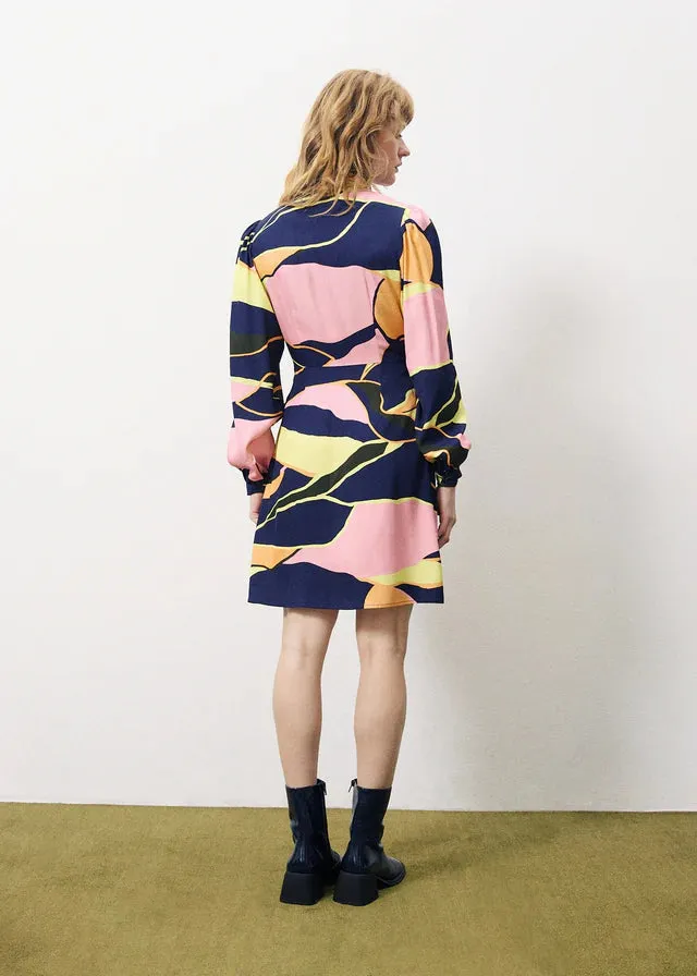 Abelinia Wrap Multicoloured Dress