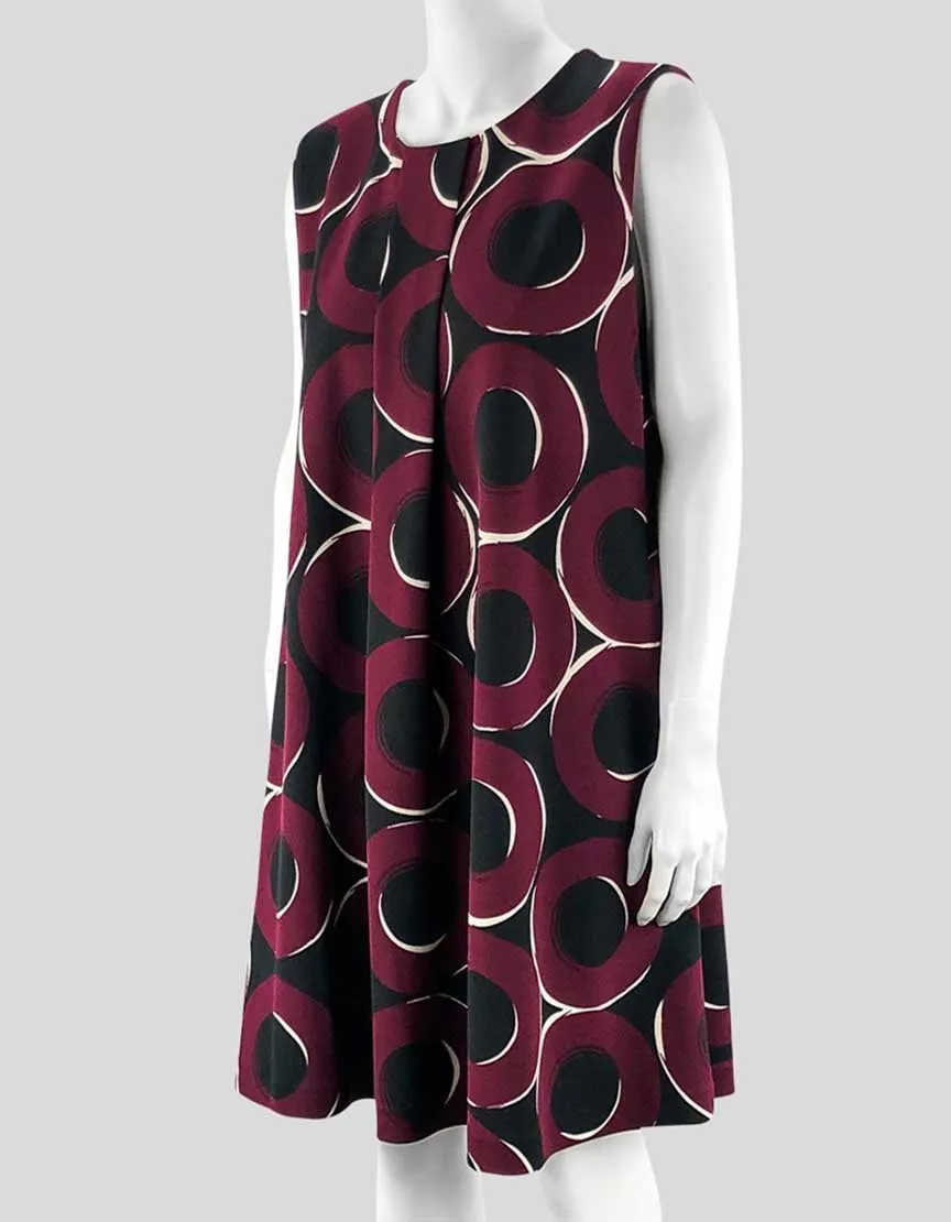 Alfani Sleeveless Red Circle Design Dress 16 US