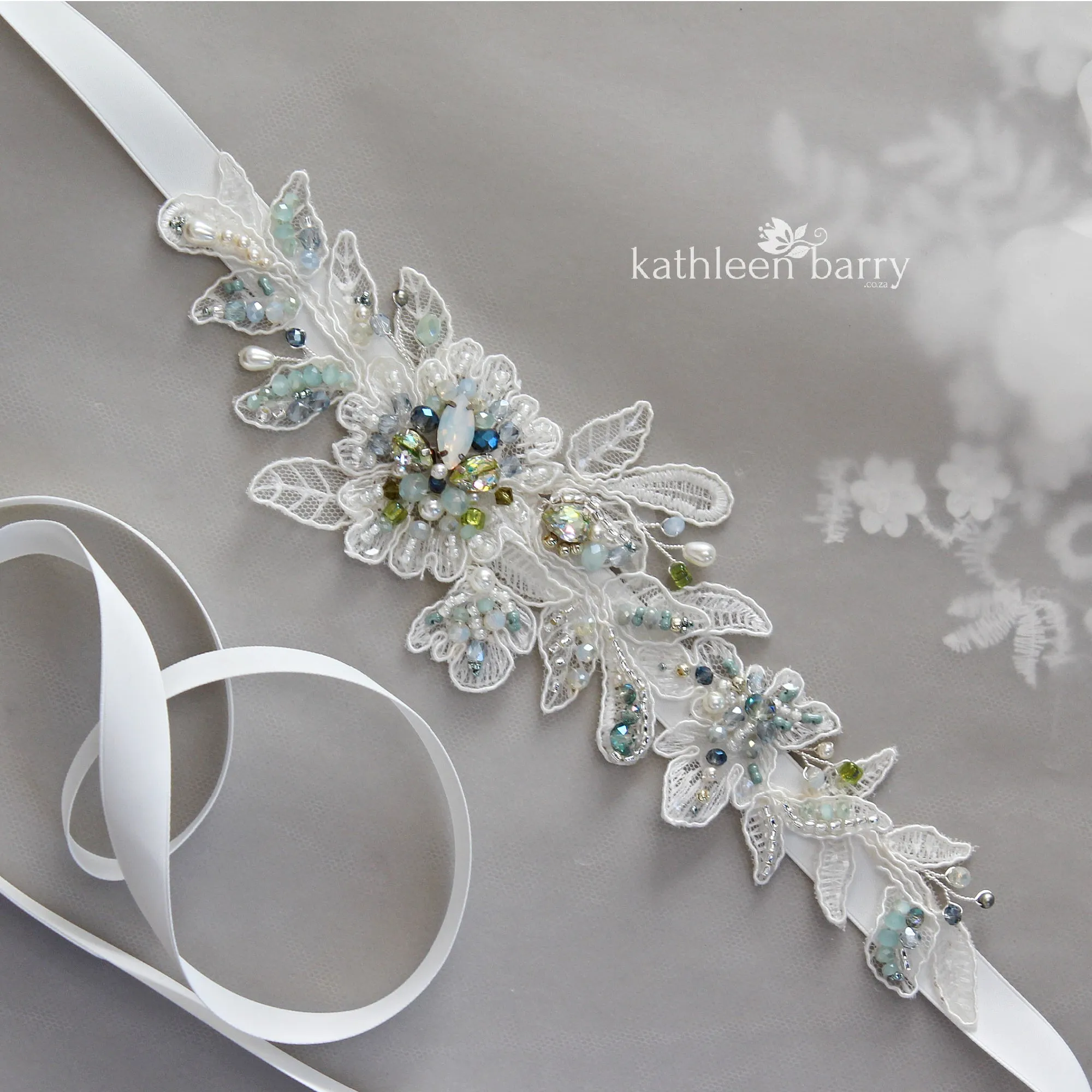 Ana wedding dress belt - custom colors to order