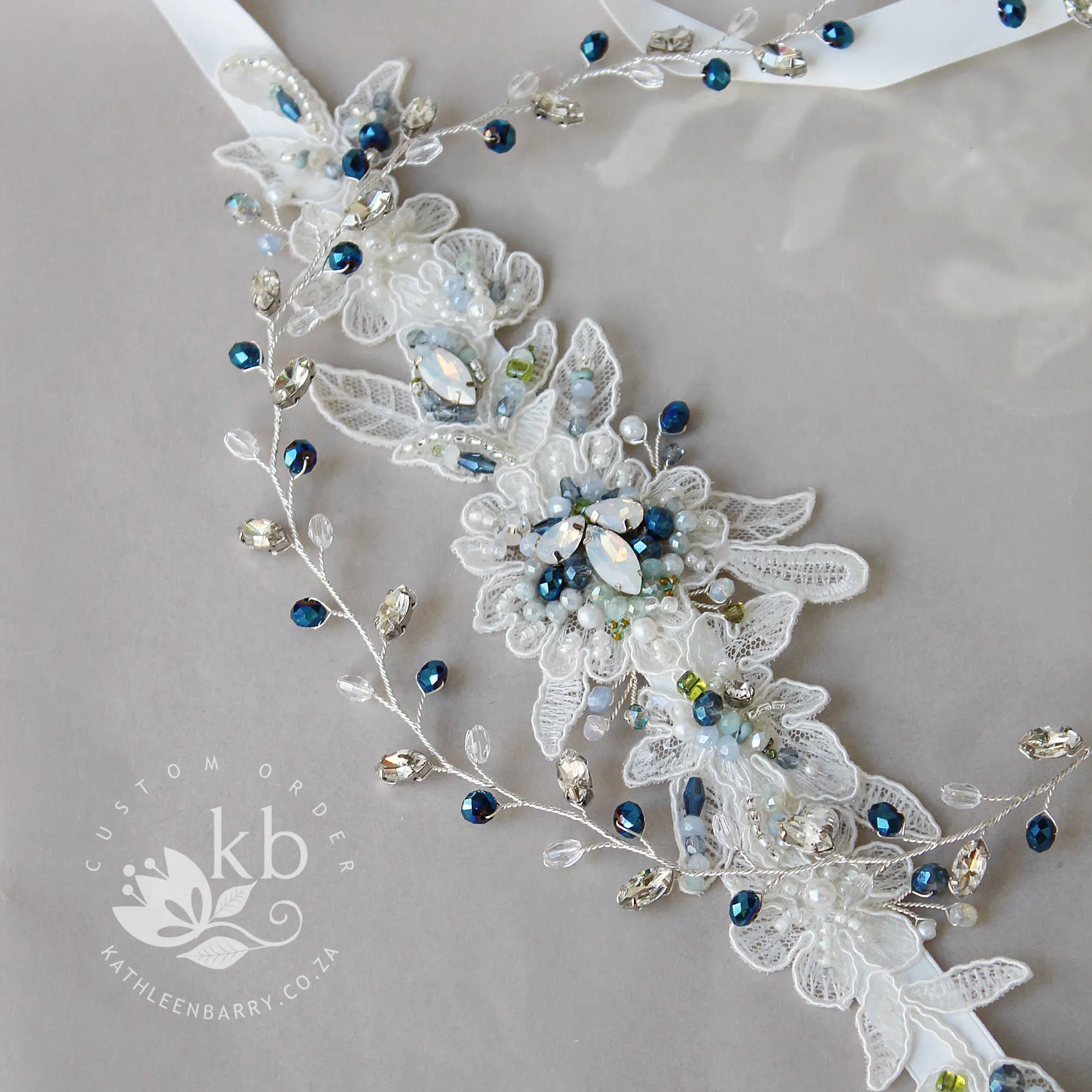 Ana wedding dress belt - custom colors to order