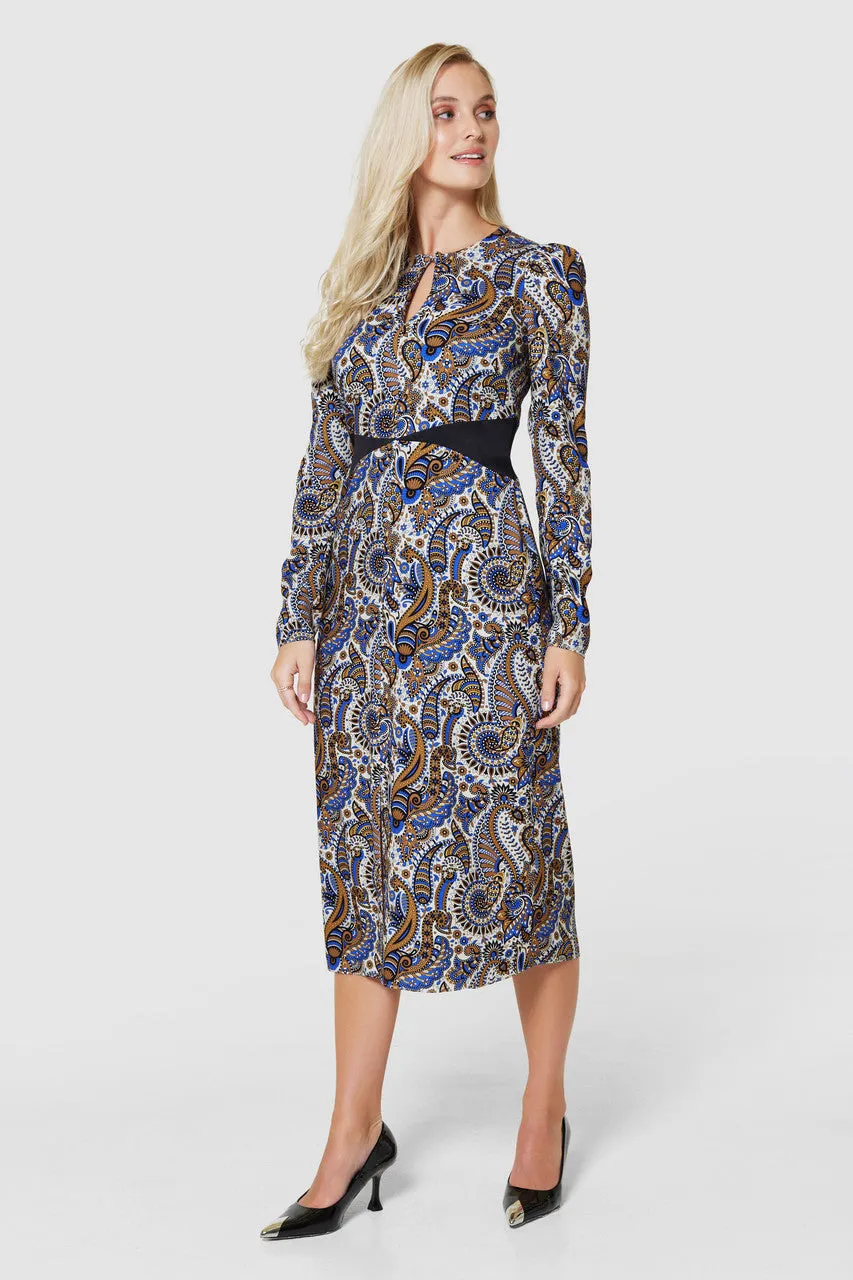 Annie A-Line Midi Dress (Multi)