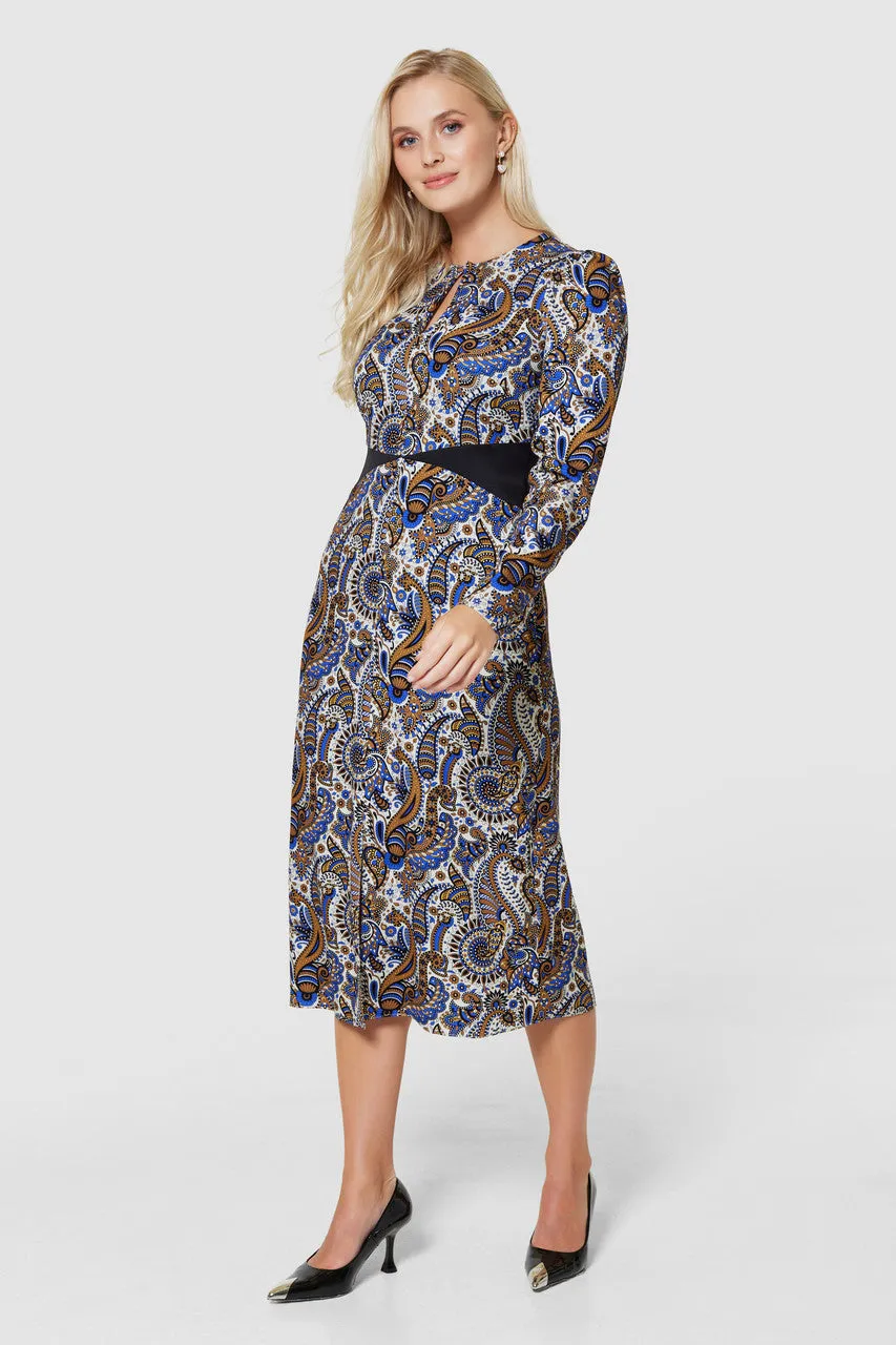 Annie A-Line Midi Dress (Multi)