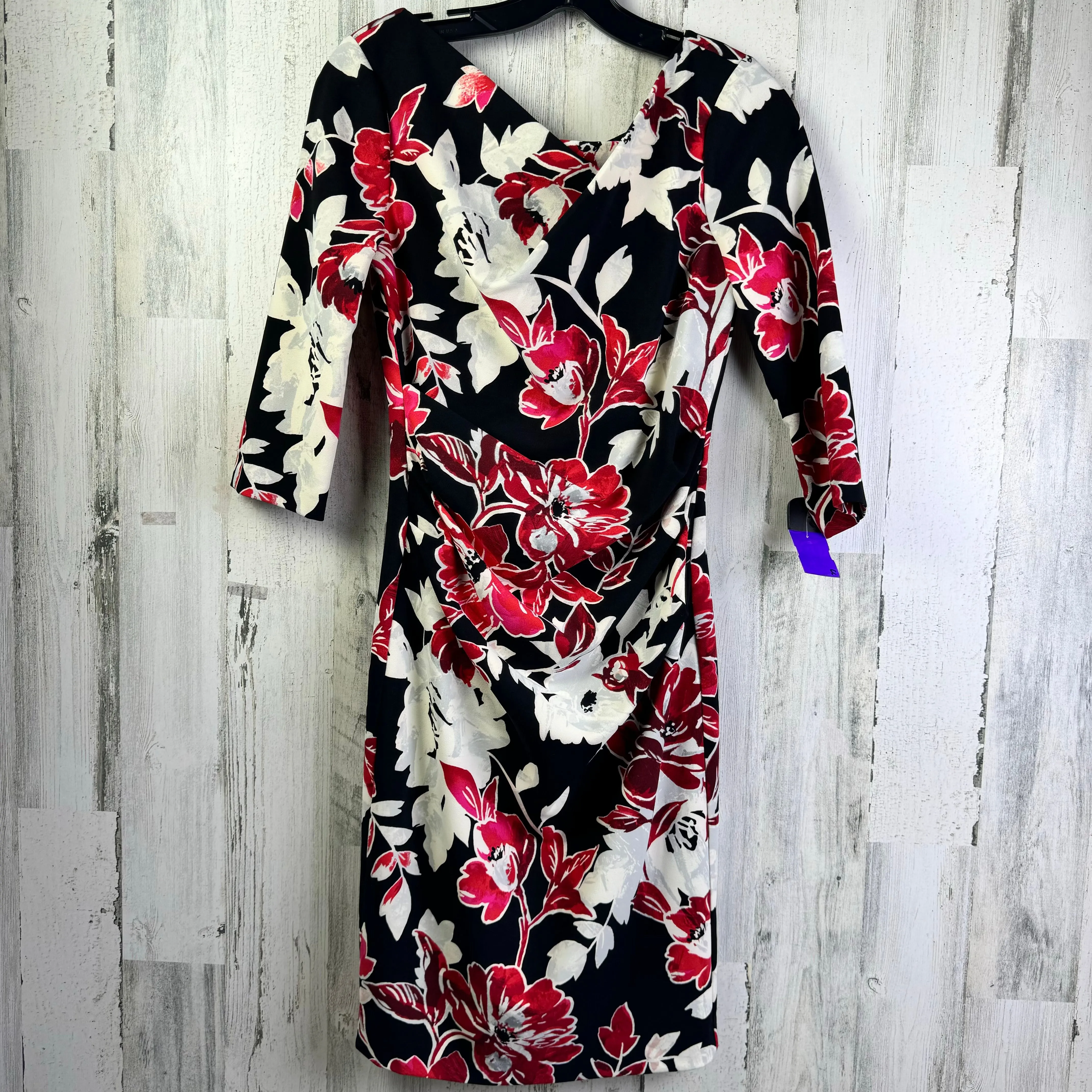 Black & Red Dress Work White House Black Market, Size Xs