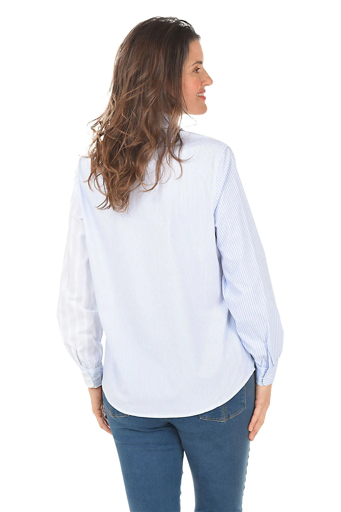 Blue Striped Long Sleeve Shirt