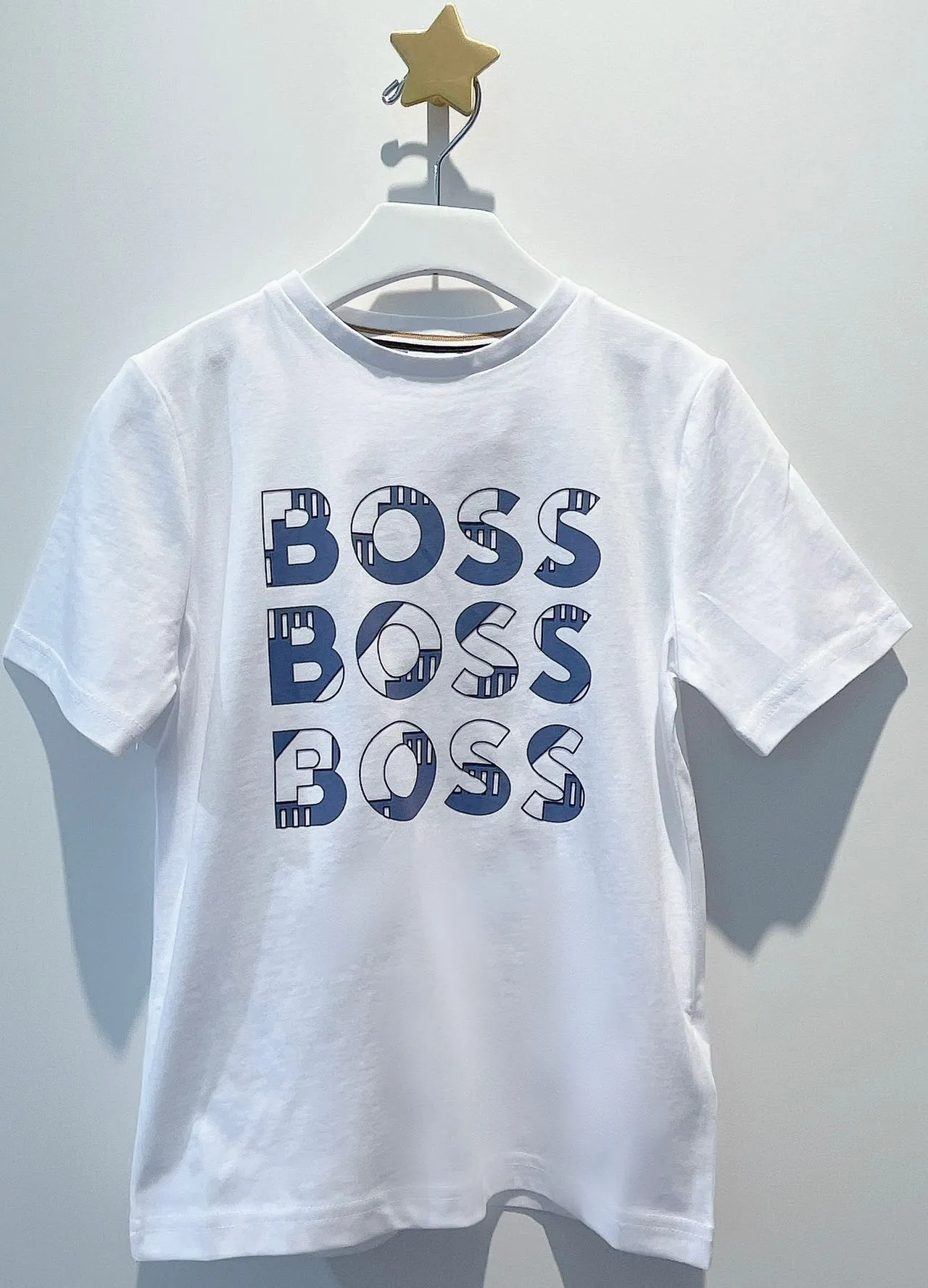 Boss Boys Triple Logo Short Sleeves T-Shirt