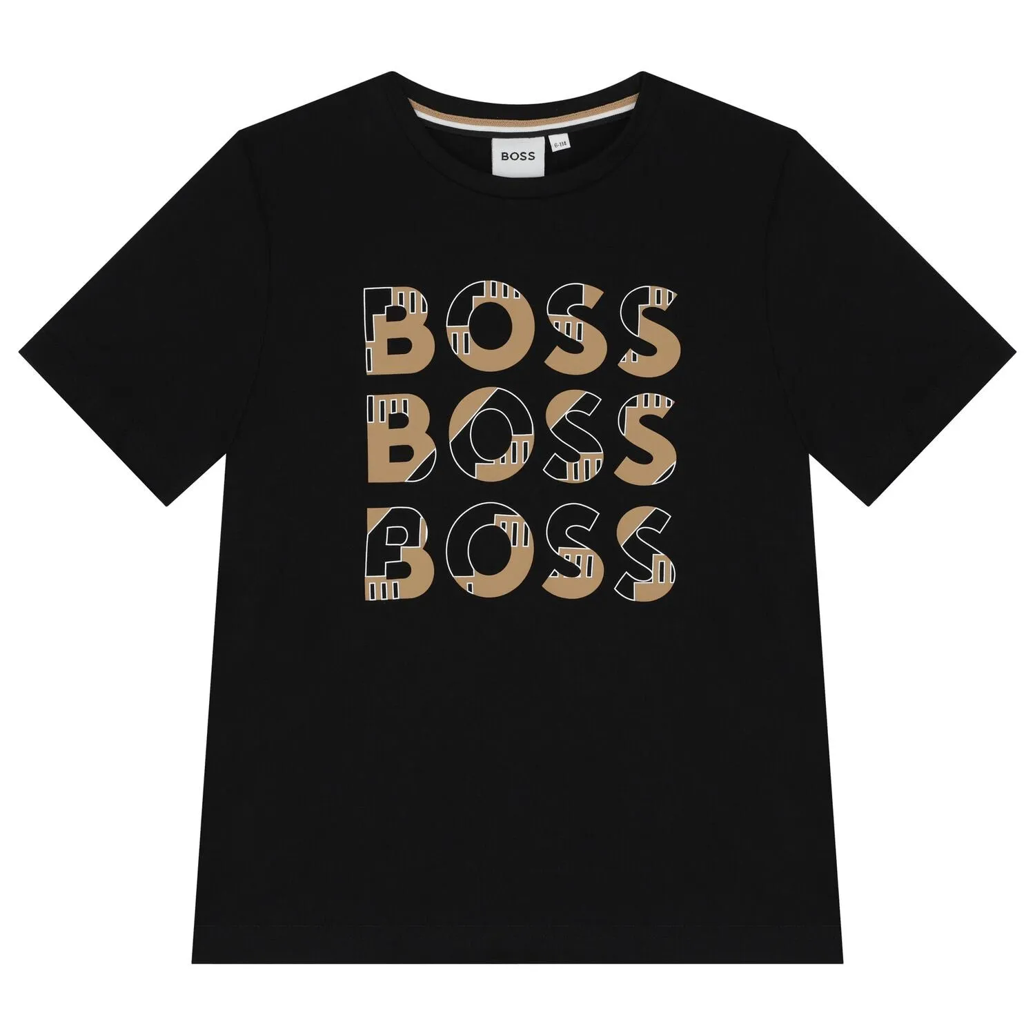 Boss Boys Triple Logo Short Sleeves T-Shirt