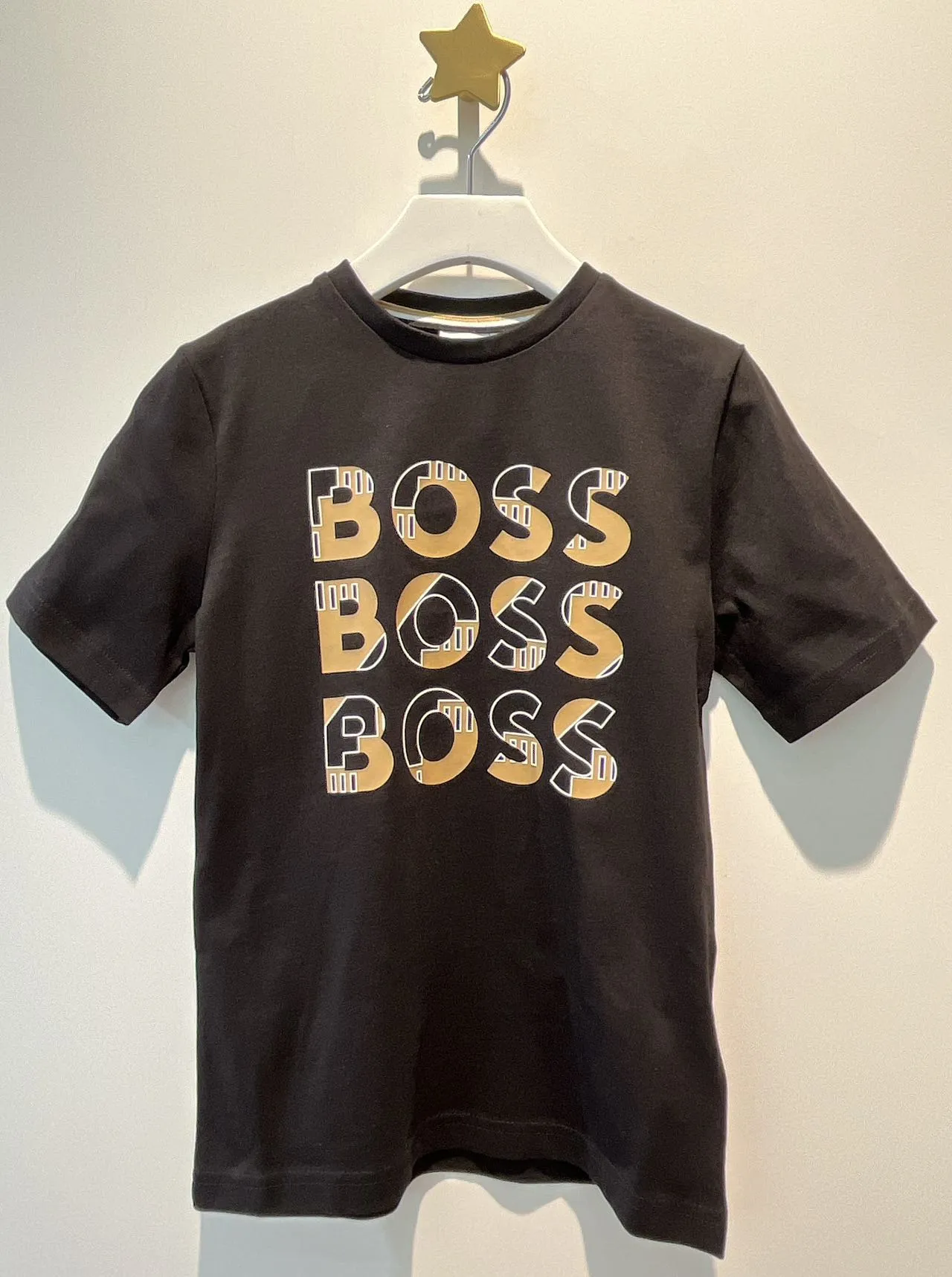 Boss Boys Triple Logo Short Sleeves T-Shirt