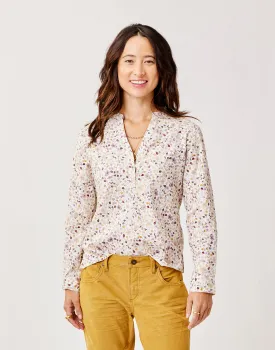 Dylan Twill Shirt: Cloud Floral