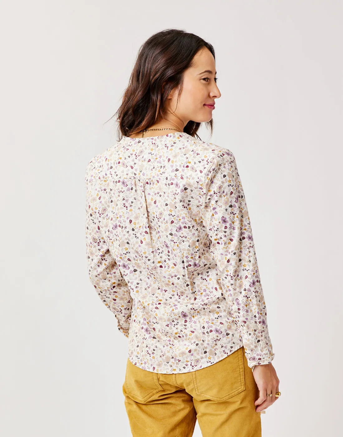 Dylan Twill Shirt: Cloud Floral