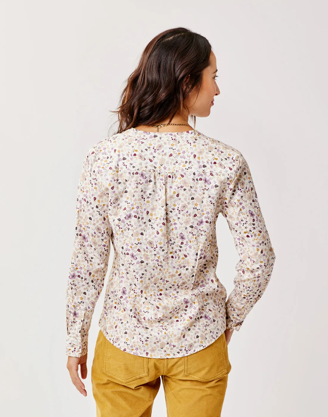 Dylan Twill Shirt: Cloud Floral