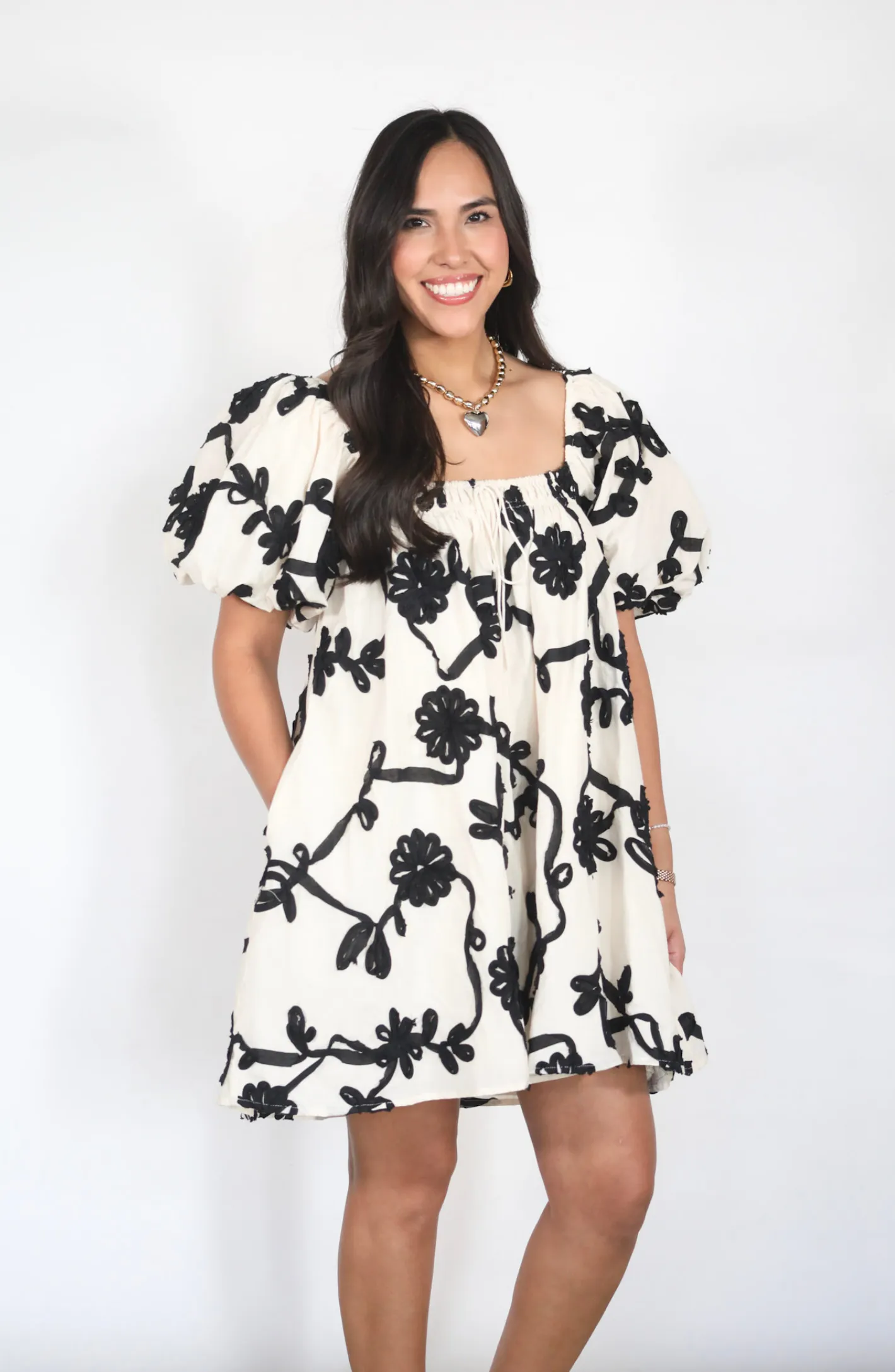 Feeling Special Floral Embroidered Mini Dress