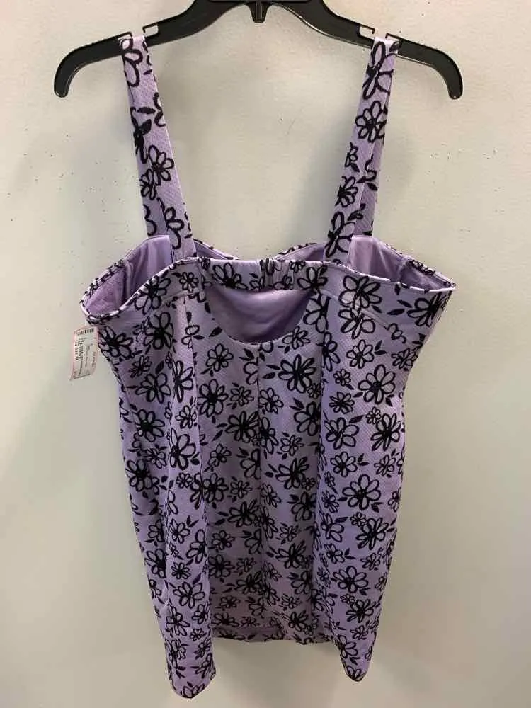 FOREVER 21 PLUS SIZES Size 1X Purple Floral Dress