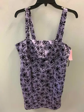 FOREVER 21 PLUS SIZES Size 1X Purple Floral Dress