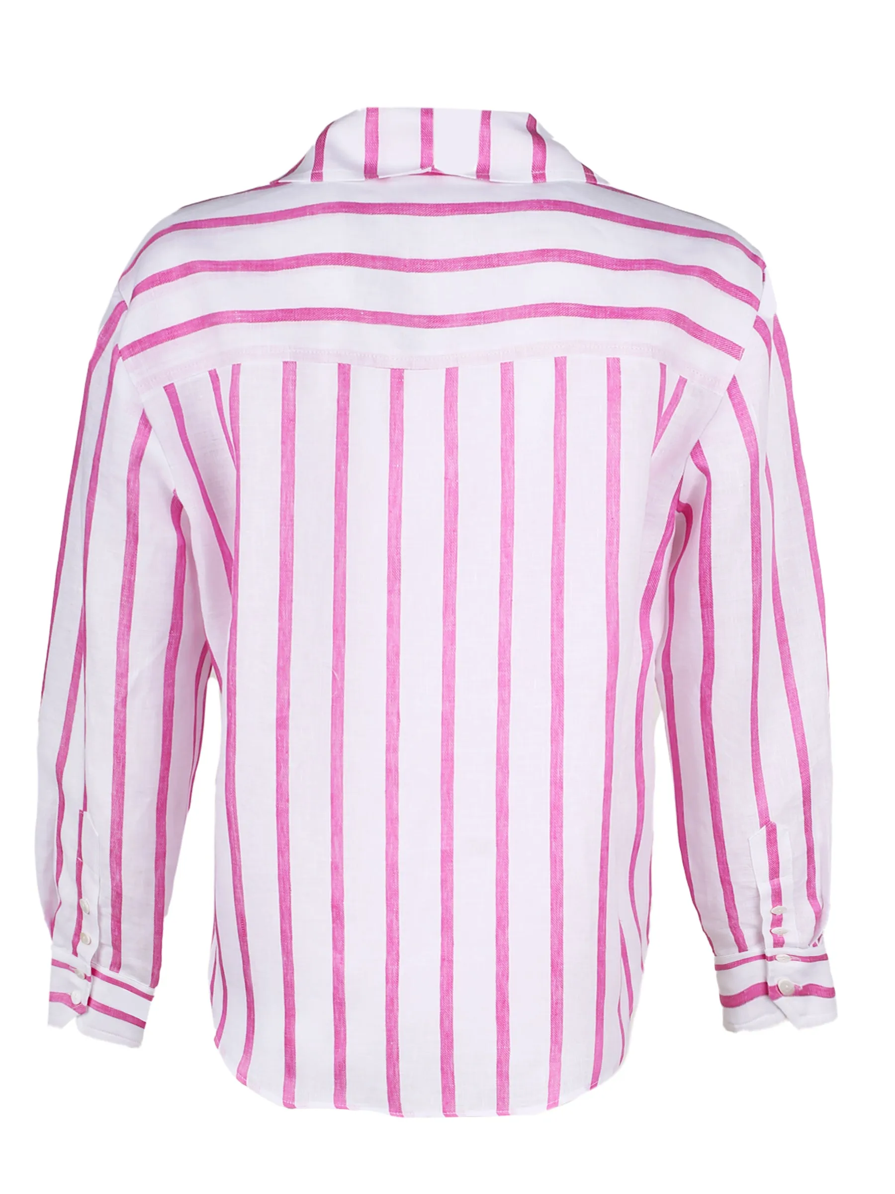 GAMEDAY! Crop Andie Shirt Blue & White Stripe