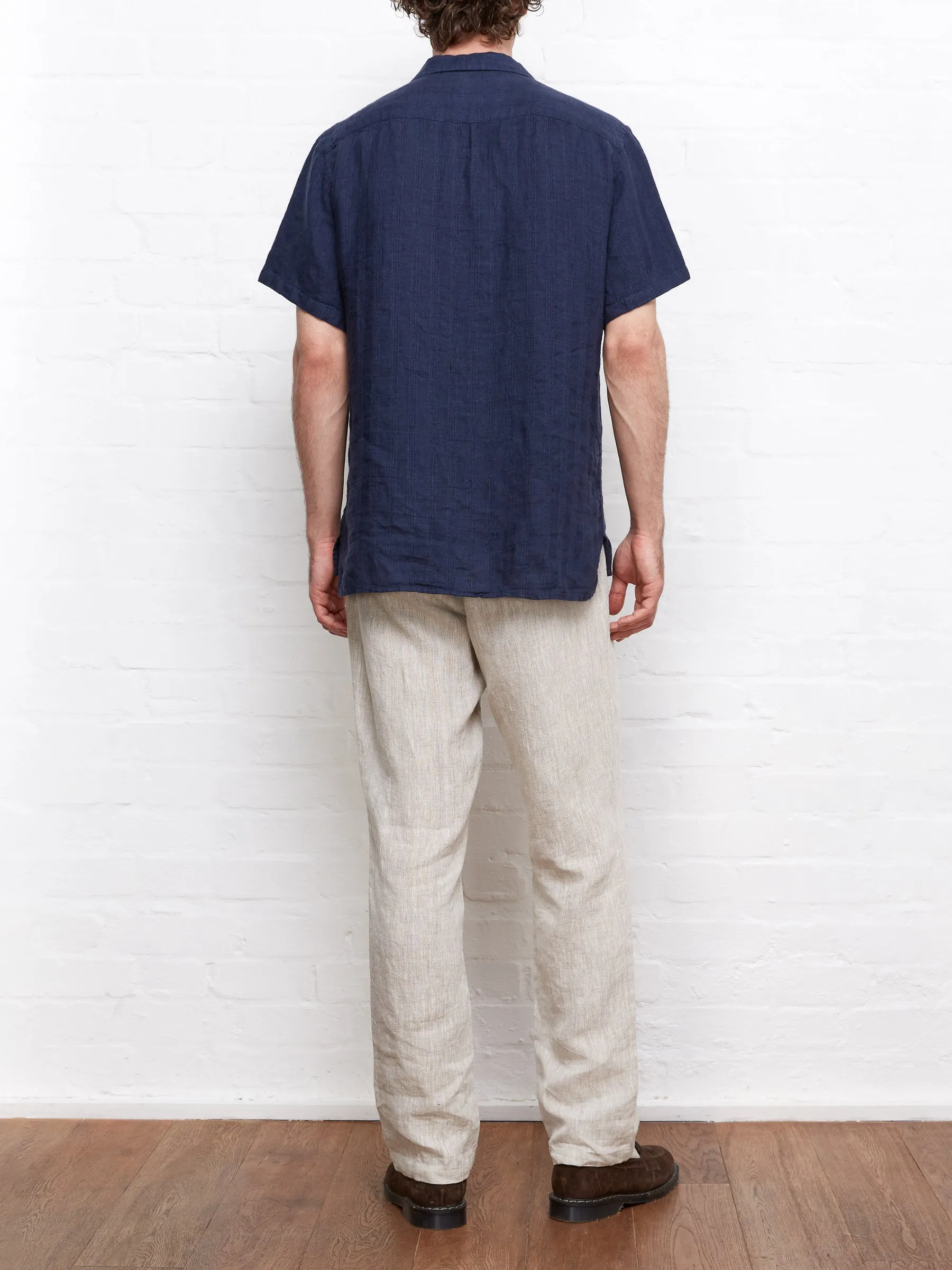 Havana Short Sleeve Shirt Arnold Navy