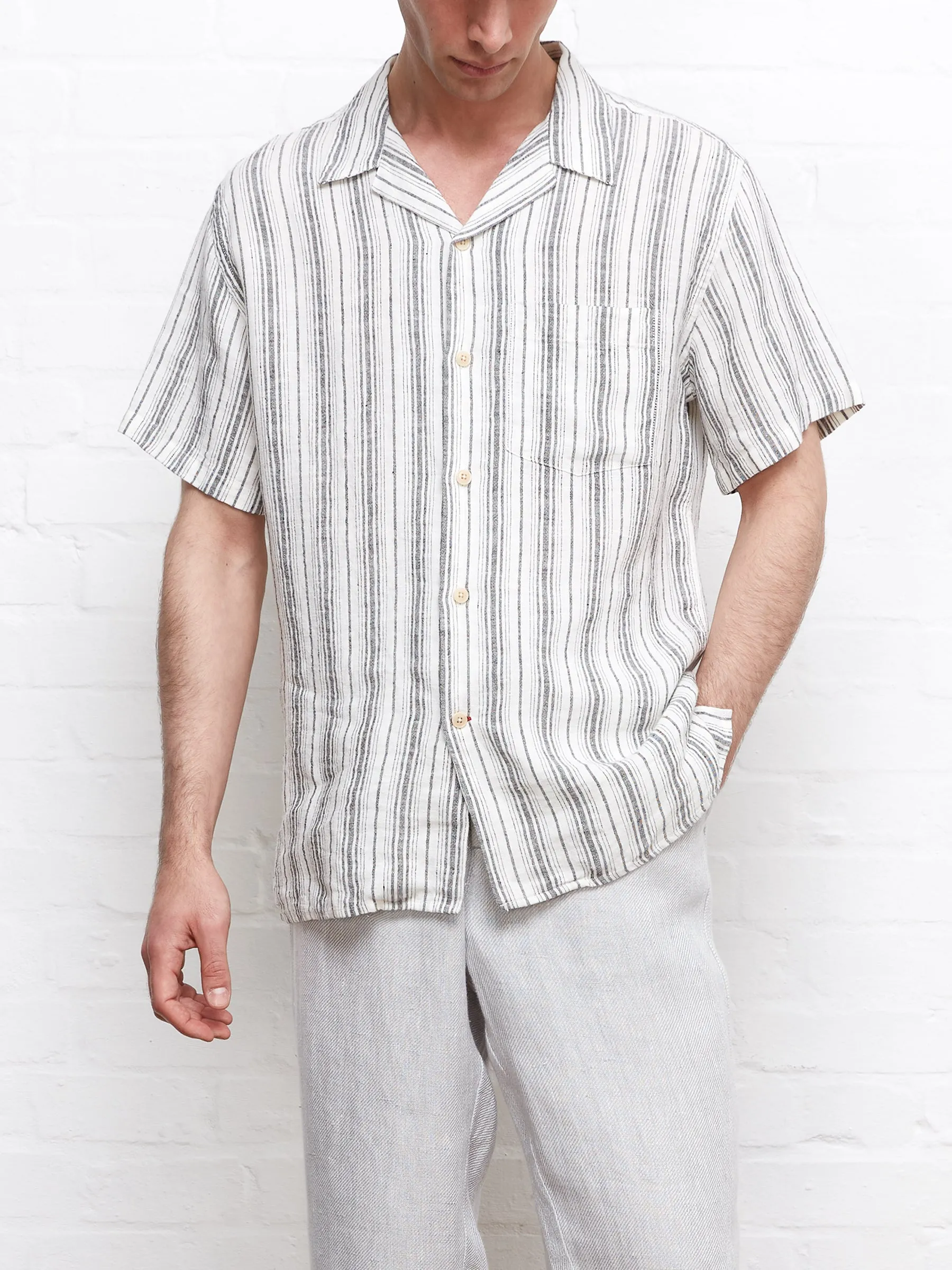 Havana Short Sleeve Shirt Hutchins White