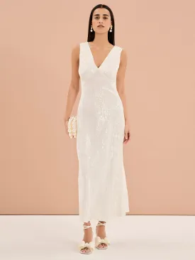 Iris Maxi Dress in Ivory