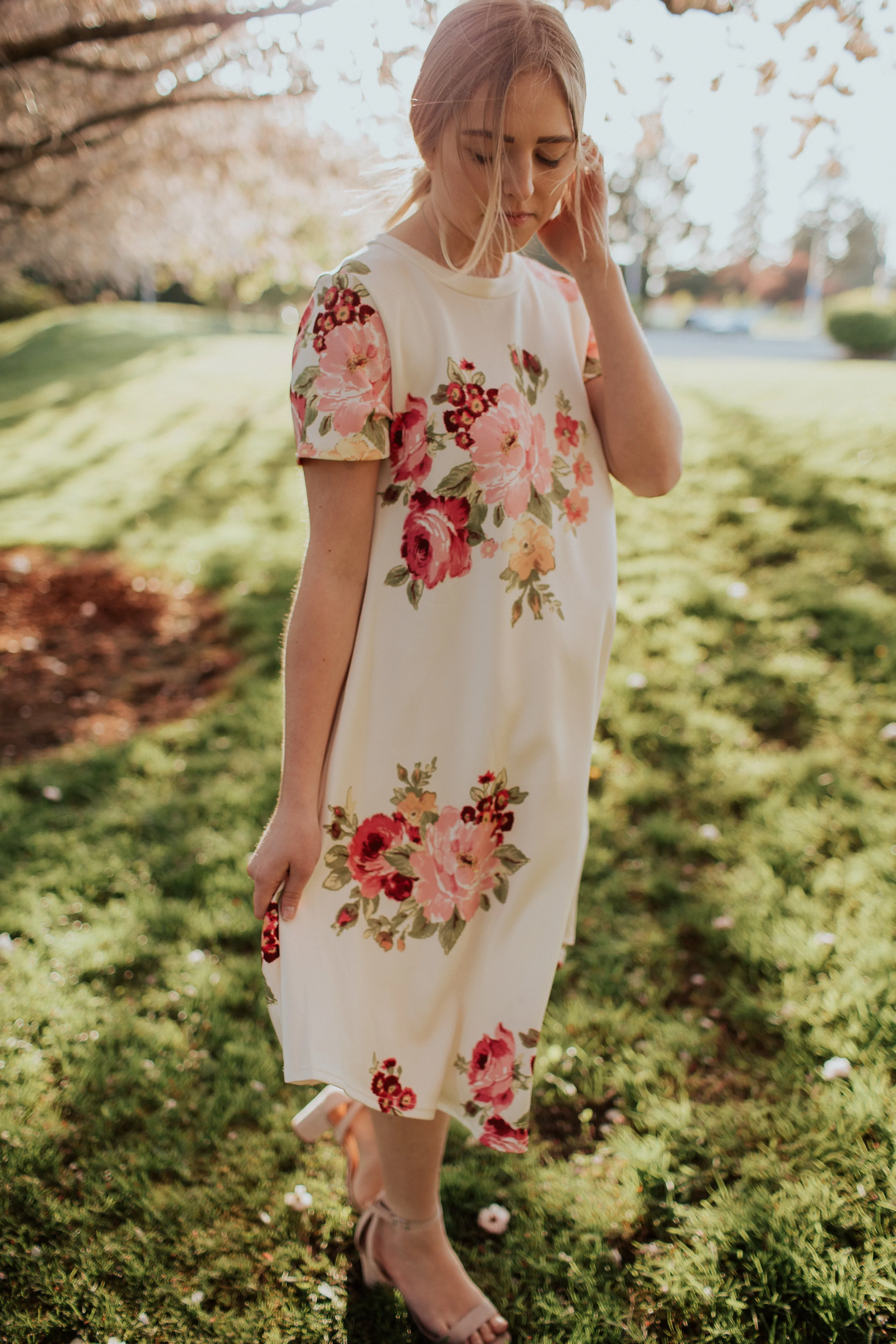 Jewel Floral Swing Dress