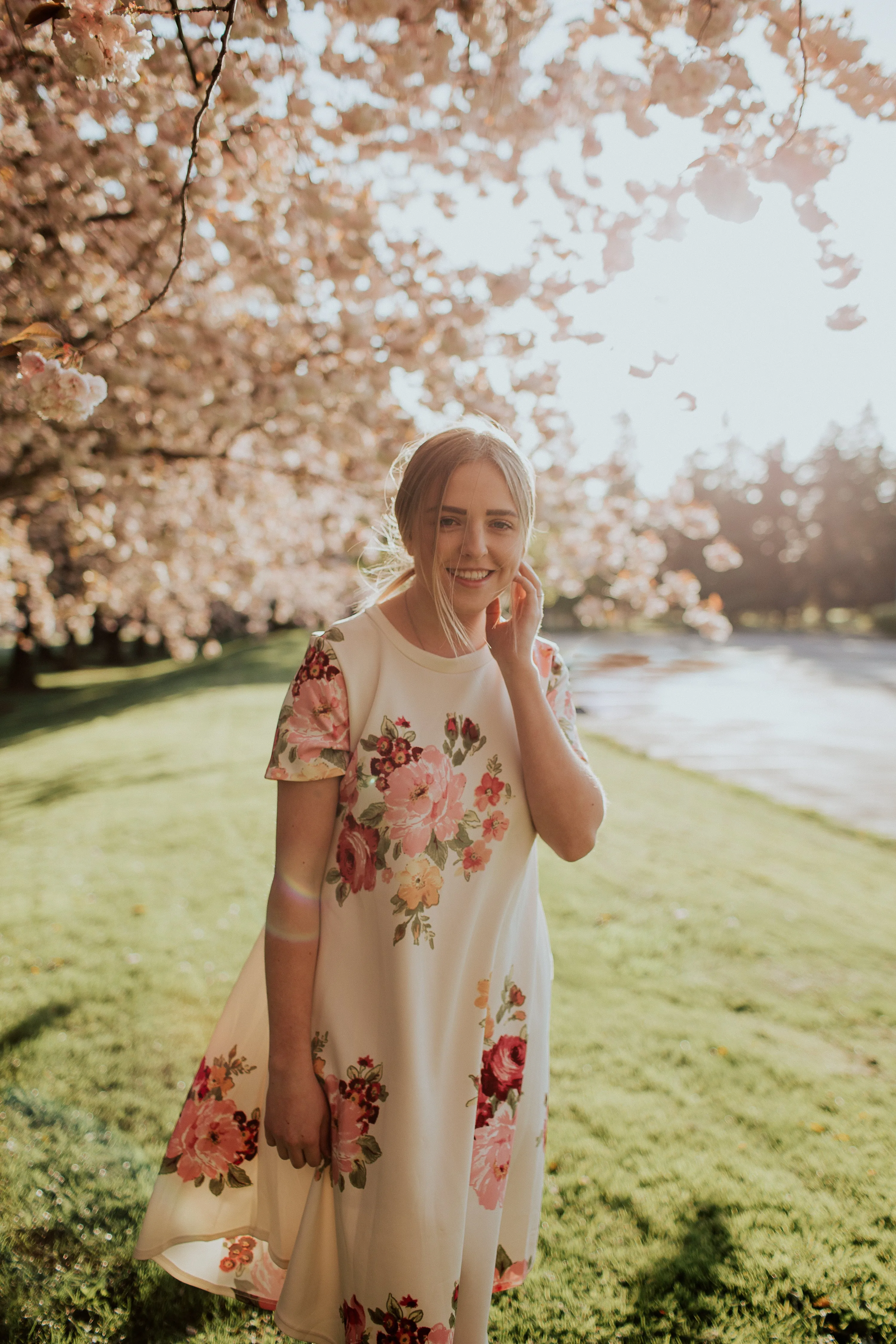 Jewel Floral Swing Dress