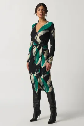 Joseph Ribkoff Black/Multicolour Dress Style 233127-178