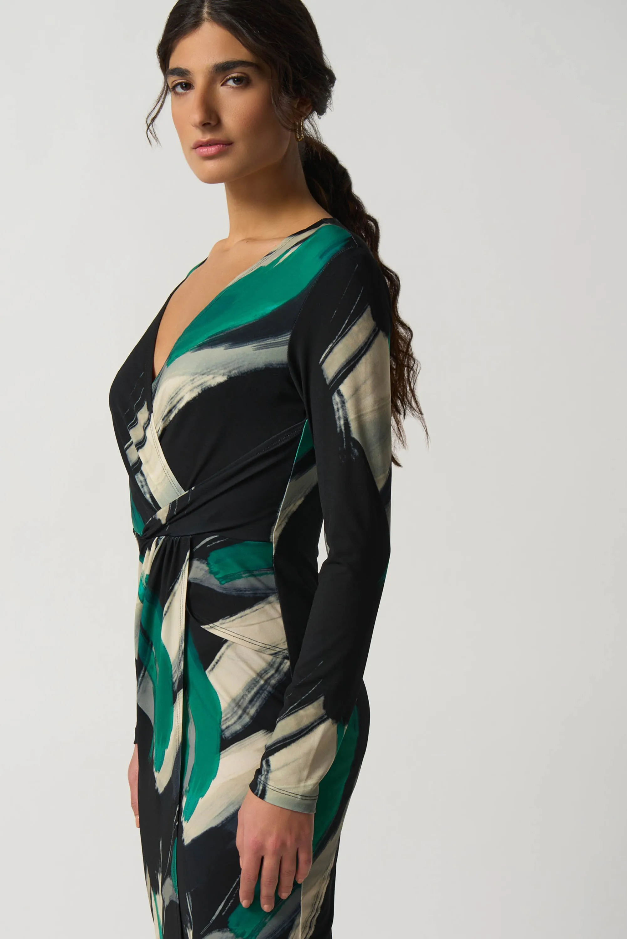 Joseph Ribkoff Black/Multicolour Dress Style 233127-178