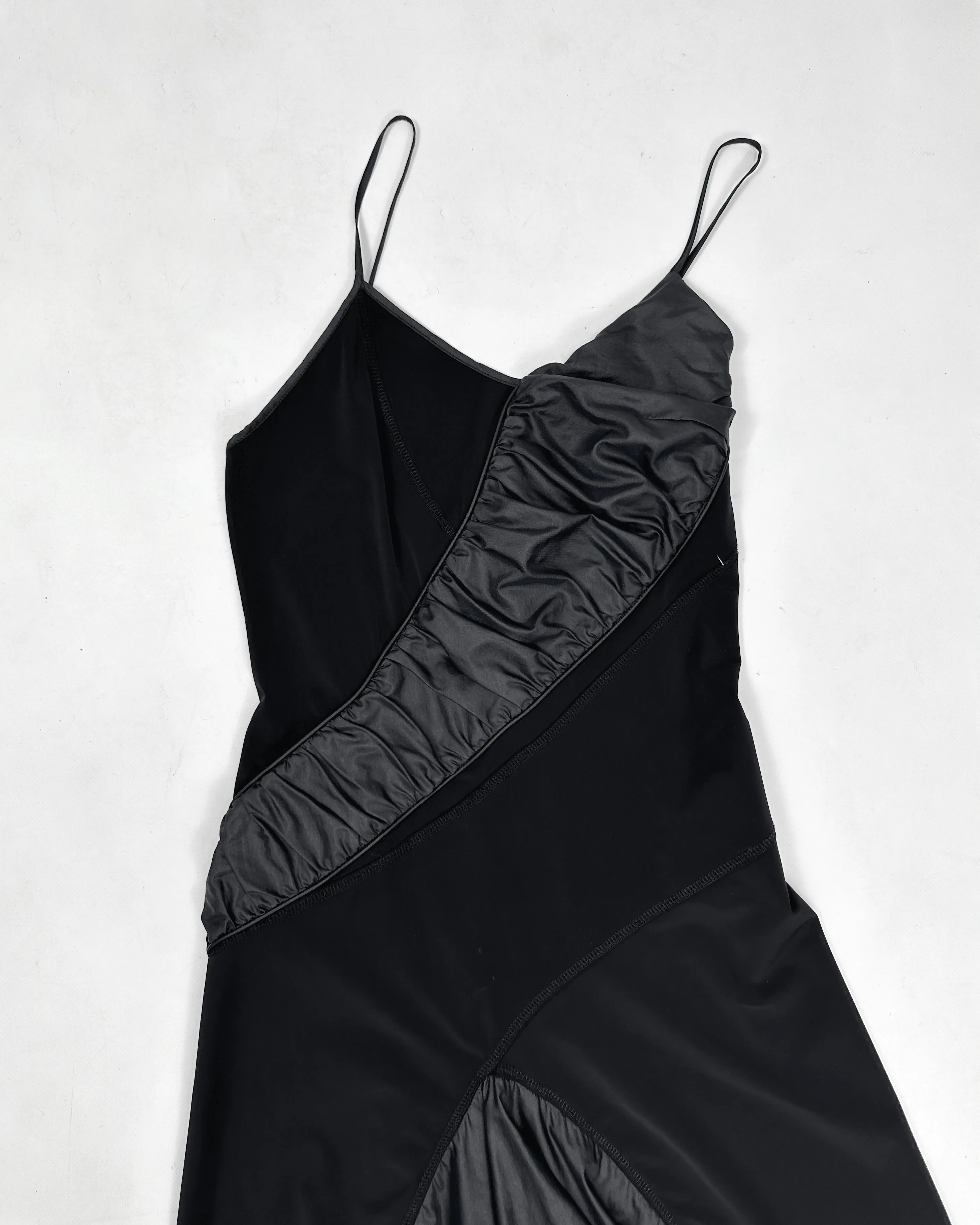 KAS Black Wrapped Line Dress 2000's