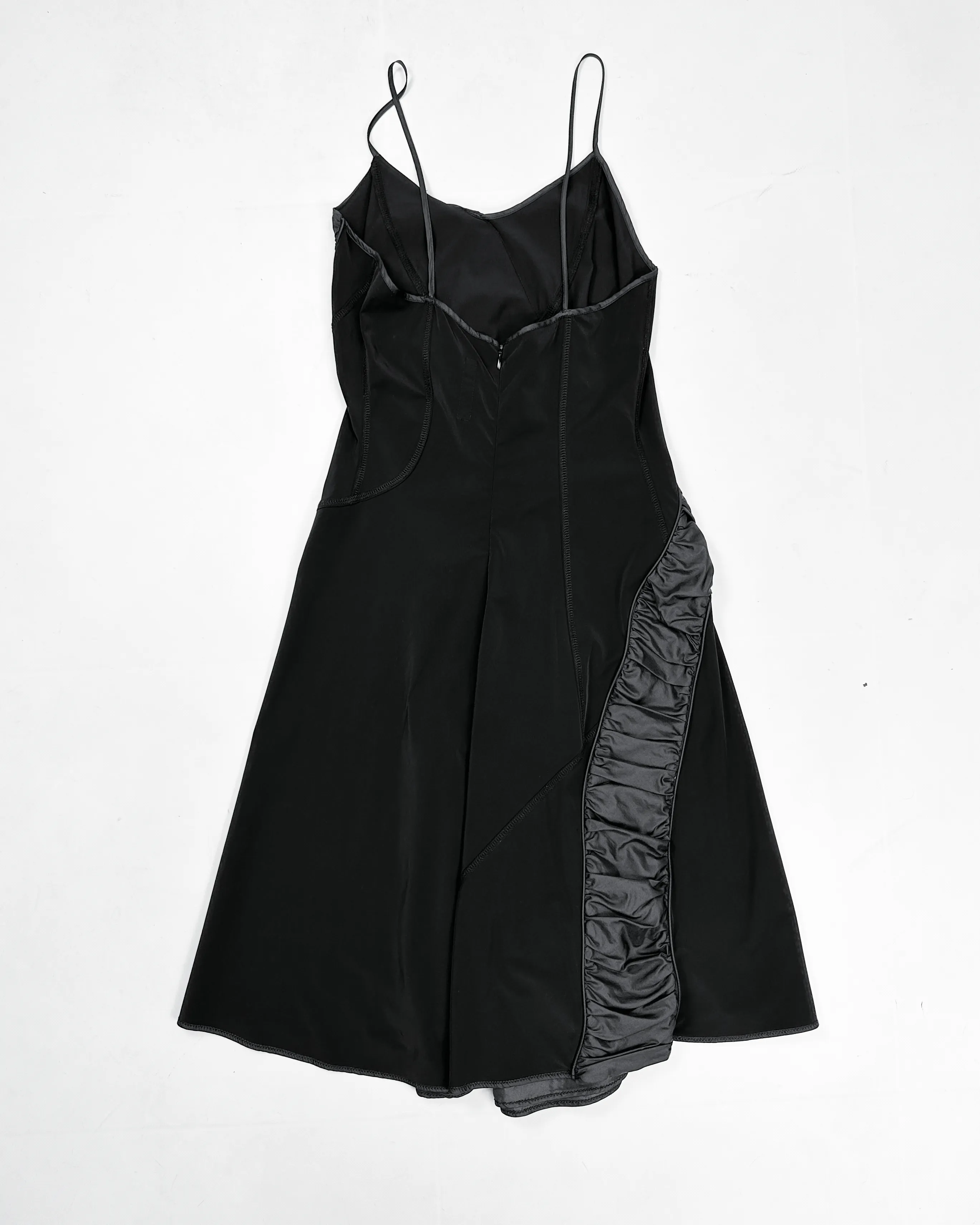 KAS Black Wrapped Line Dress 2000's