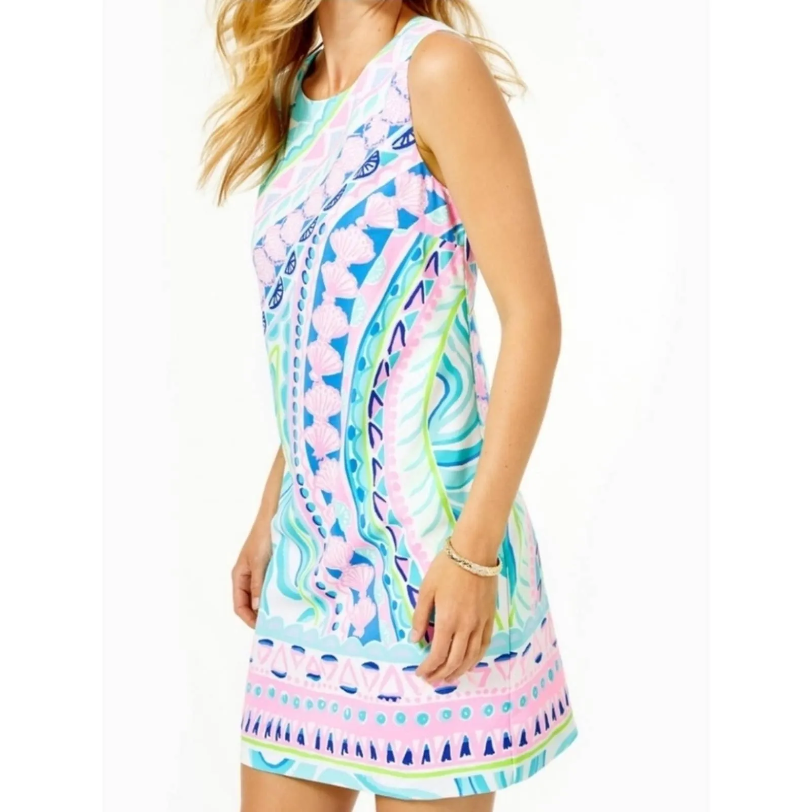 Lilly Pulitzer Narissa Stretch Shift Dress in Multi Coco Island