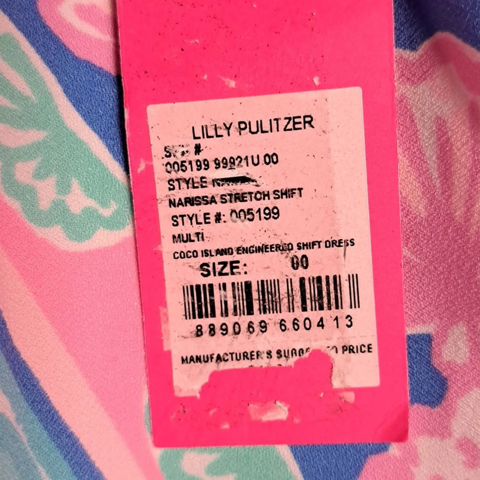 Lilly Pulitzer Narissa Stretch Shift Dress in Multi Coco Island