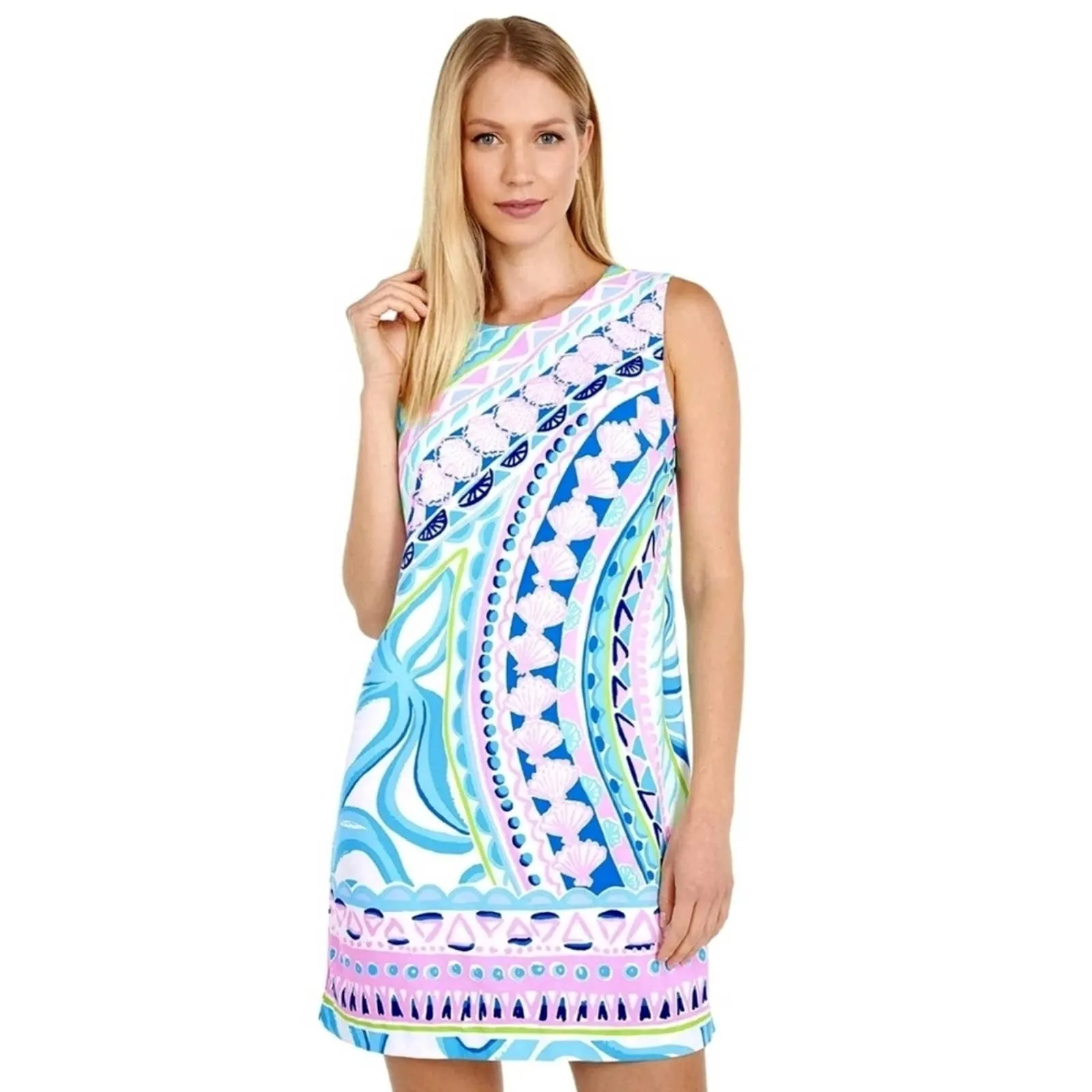 Lilly Pulitzer Narissa Stretch Shift Dress in Multi Coco Island