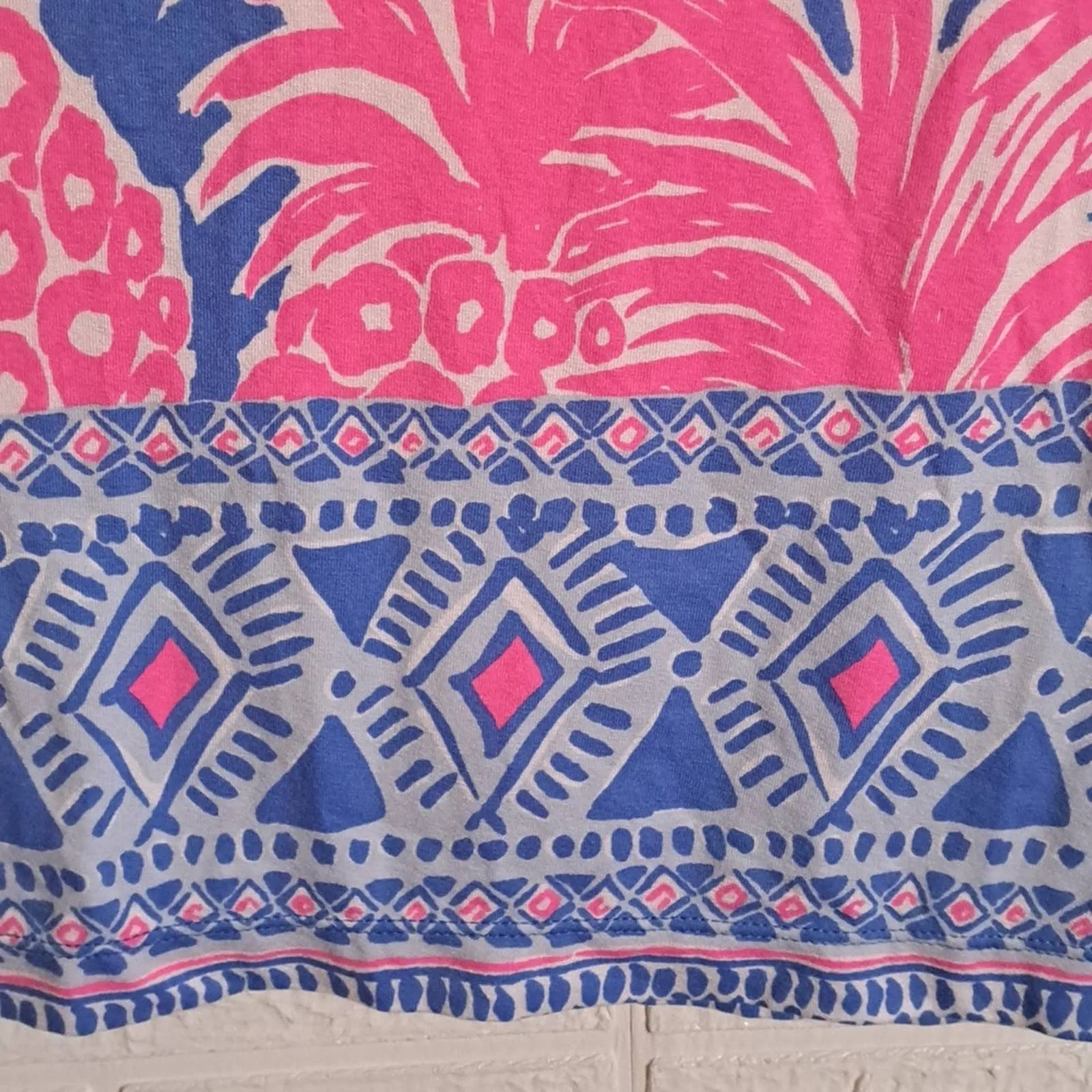 Lilly Pulitzer UPF Sophia Dress Blue Heaven Little Flamenco Small