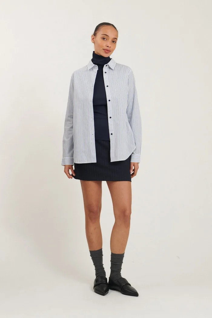 Lula Shirt - Bright white / Asleigh blue / sky captain