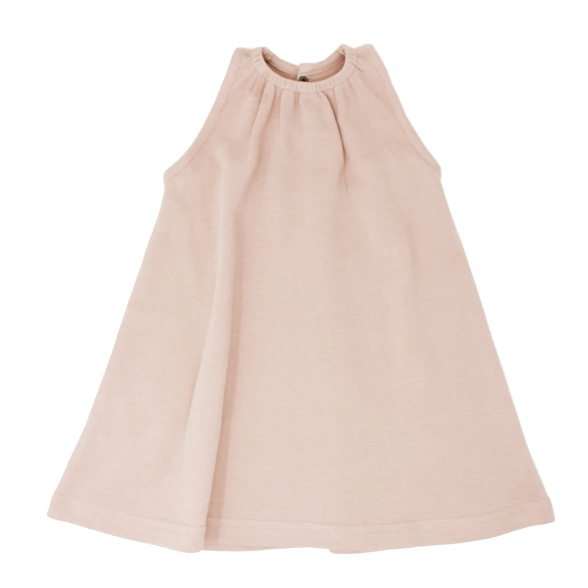 Organic Kids Sleeveless Keyhole Dress