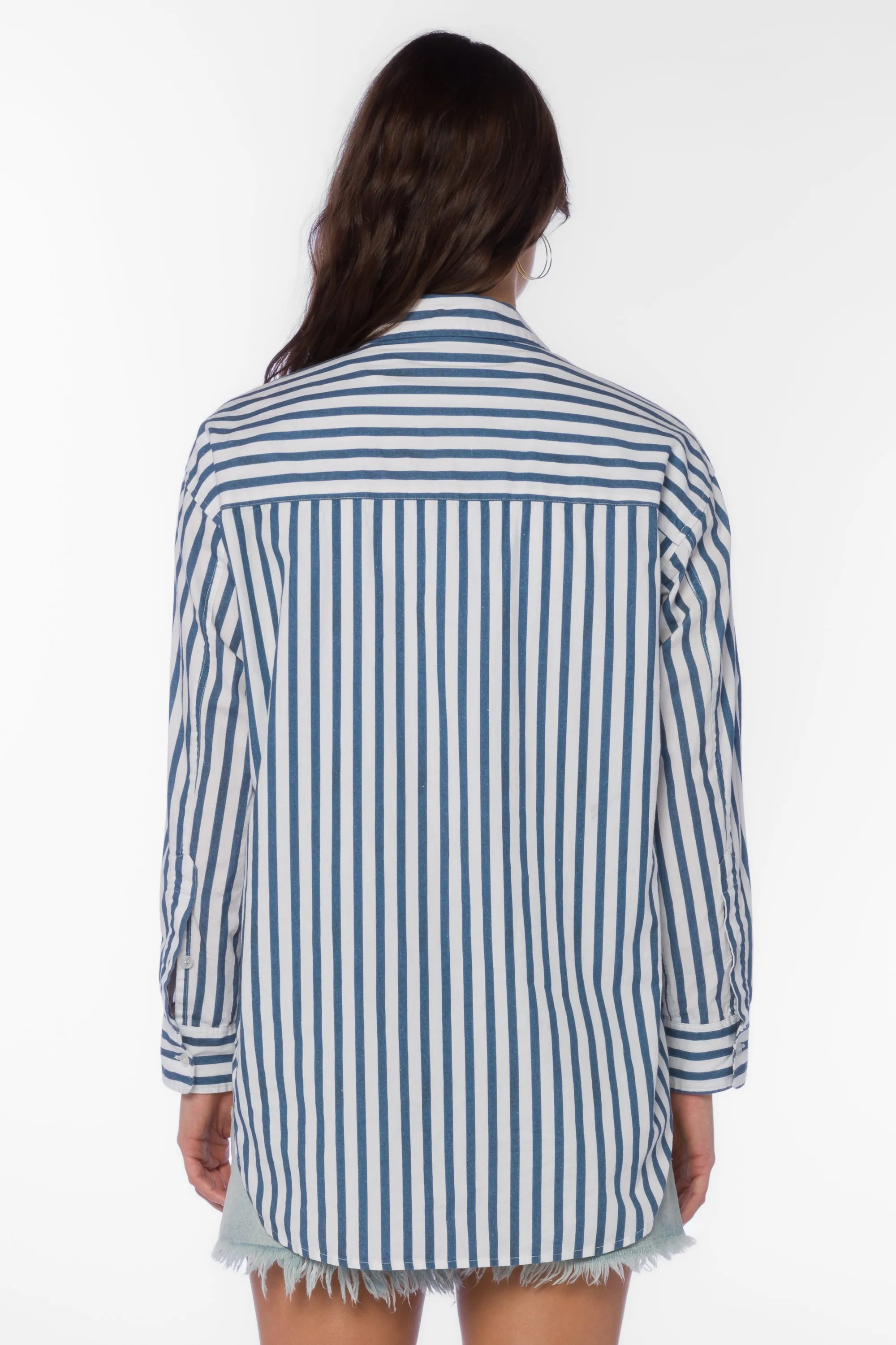 Ricky Navy Stripe Shirt