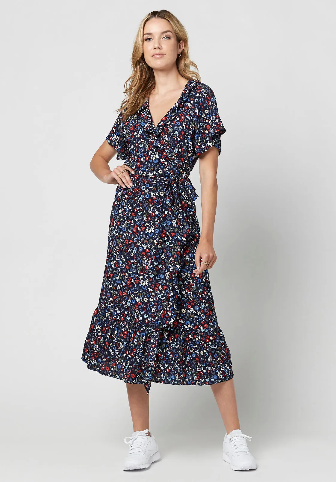 Short Sleeve Shauna Wrap Dress - WD0511H