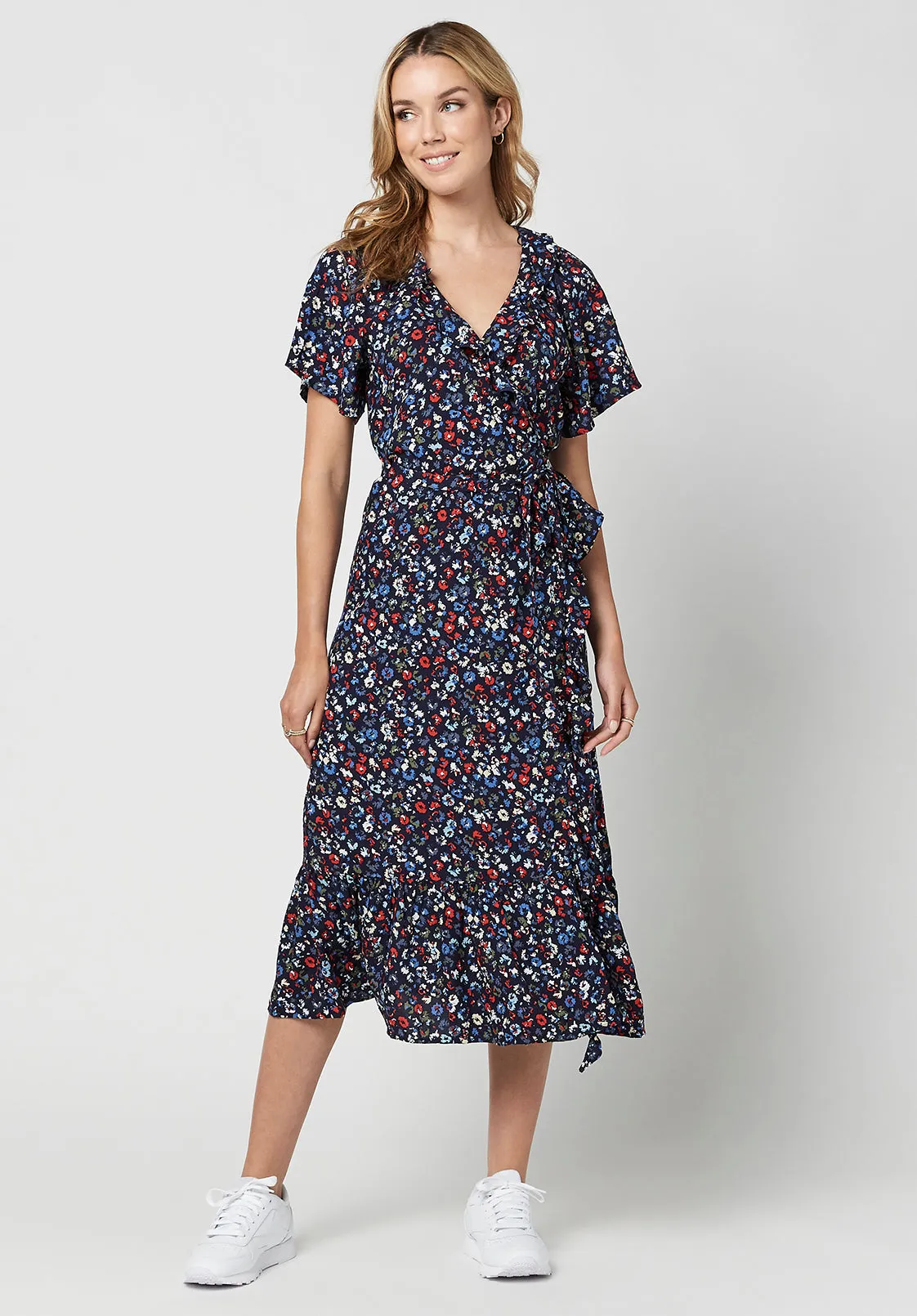 Short Sleeve Shauna Wrap Dress - WD0511H