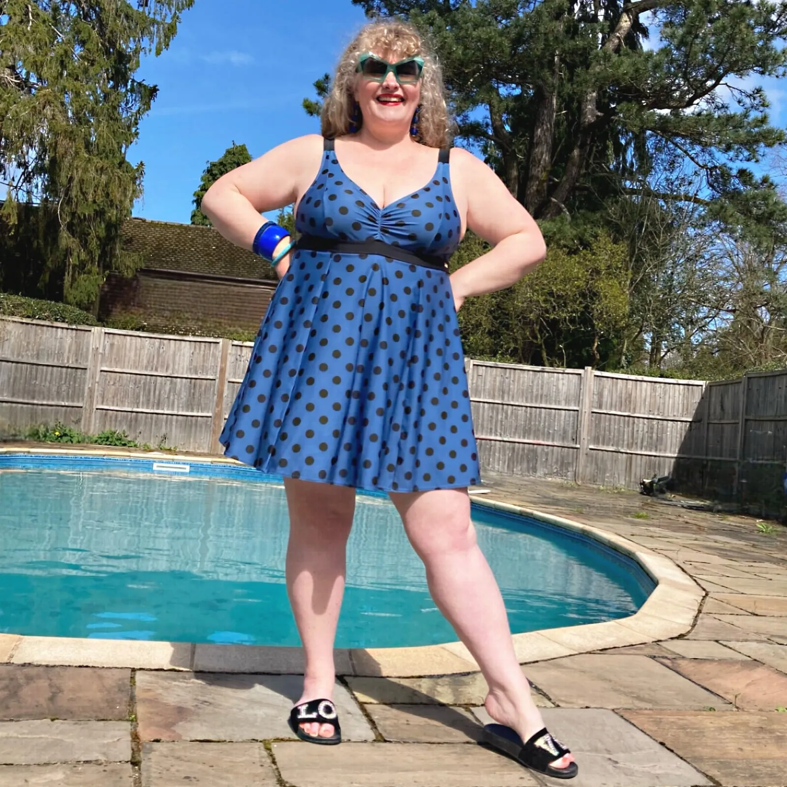 There Can Be Only One Swim Dress - Polka