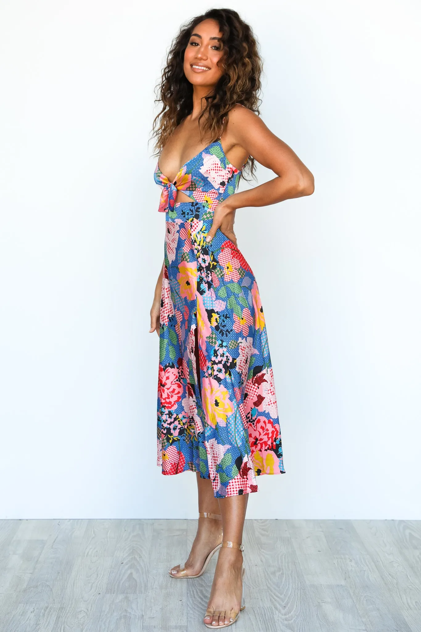 Zazu Dress - Floral/Blue