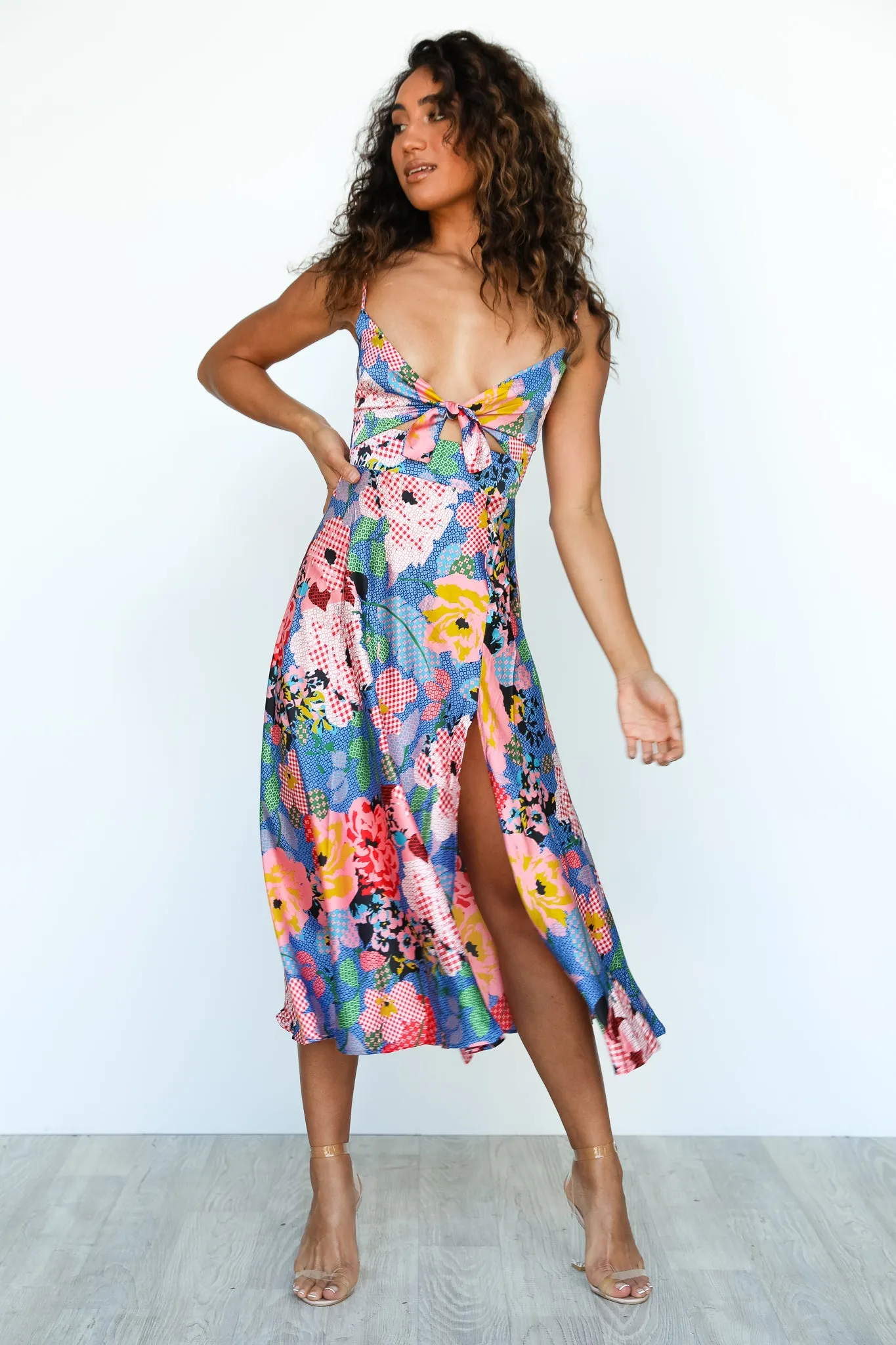 Zazu Dress - Floral/Blue